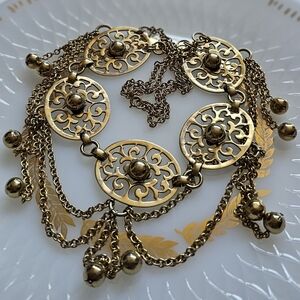 Vintage Necklace. Festoon Necklace. Statement Necklace.